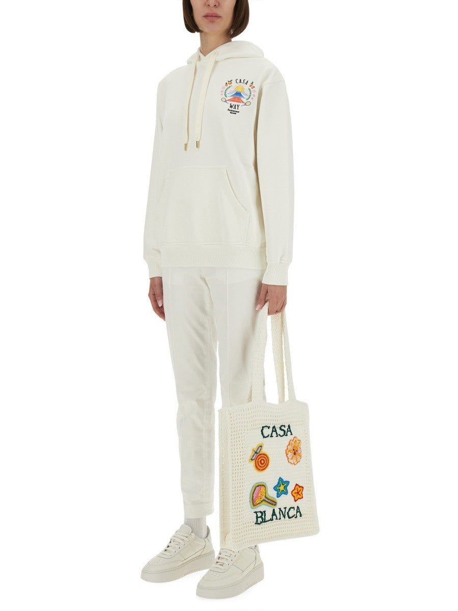 CASABLANCA - Woman - White - Sweatshirt