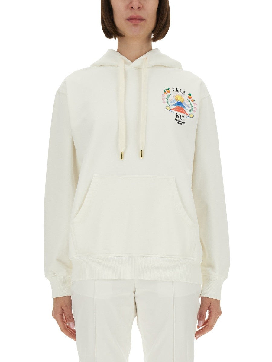 CASABLANCA - Woman - White - Sweatshirt