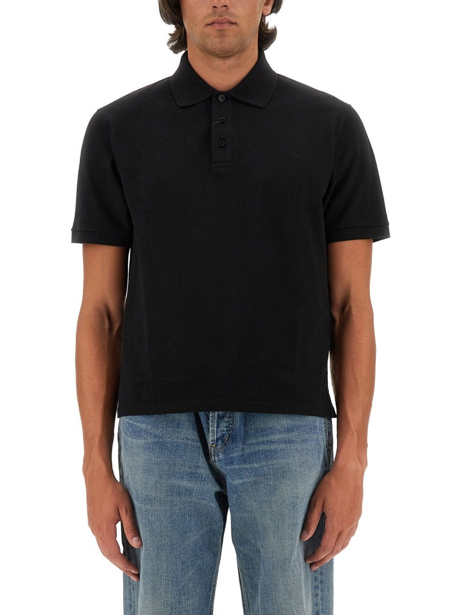 Saint Laurent - Man - Black - Polo Shirts