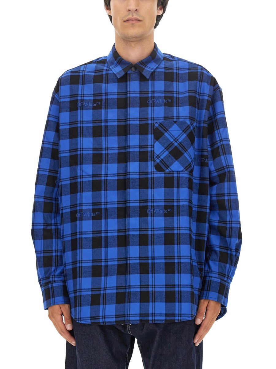 Off-white - Man - Blue - Shirt