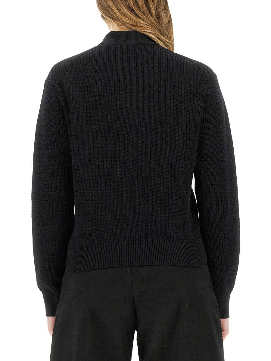 STUDIO NICHOLSON - Woman - Black - POLO SHIRT
