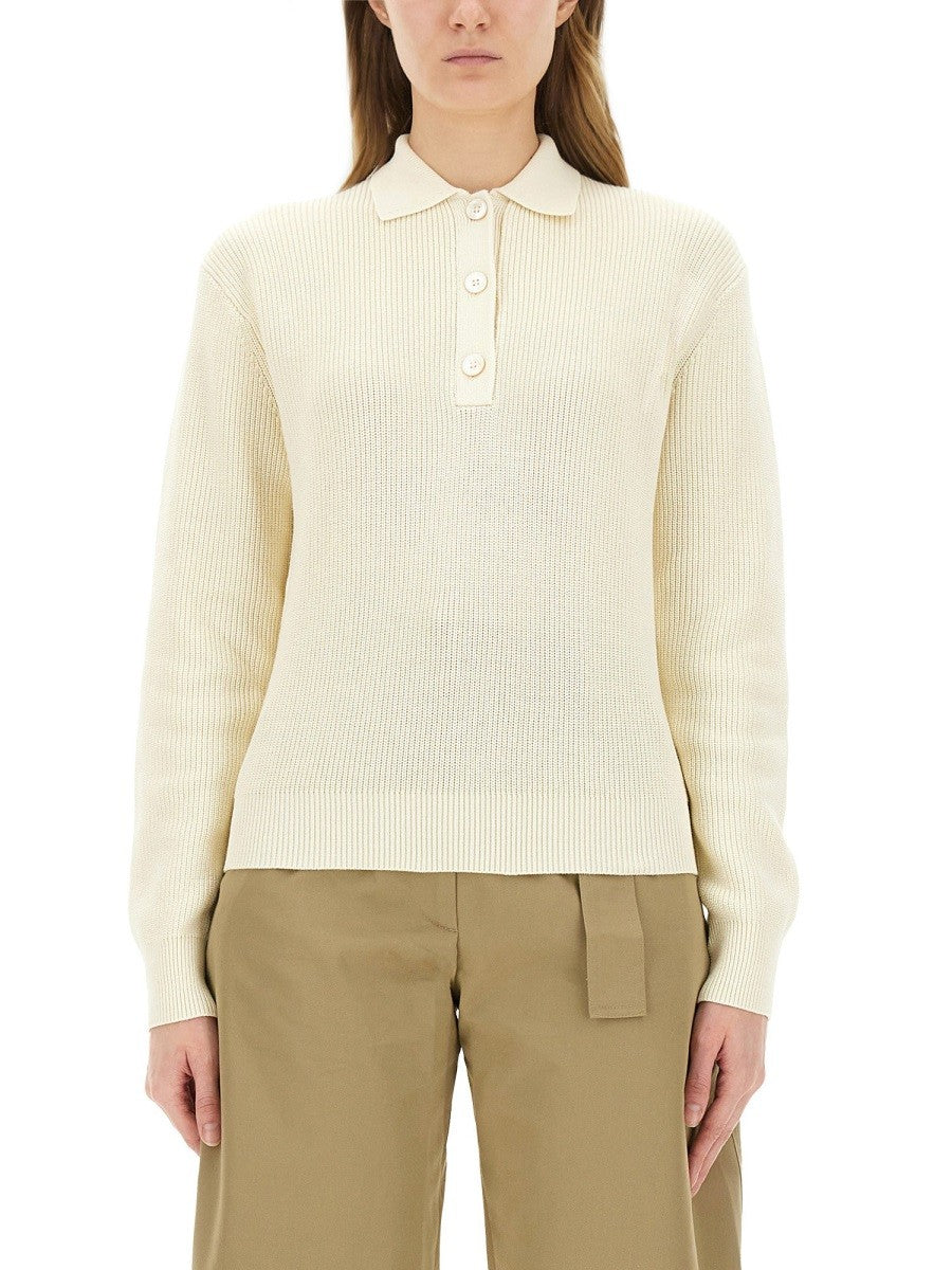 STUDIO NICHOLSON - Woman - White - POLO SHIRT