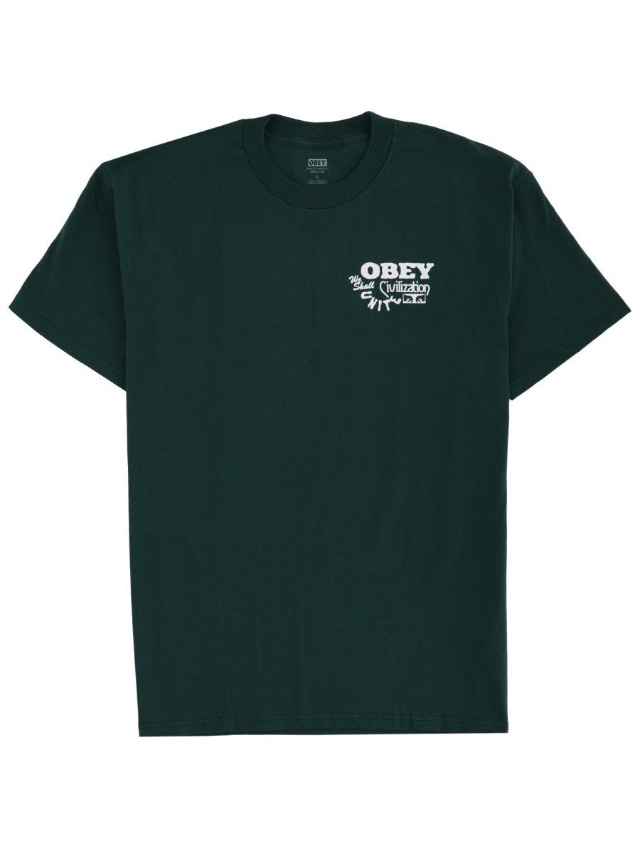 OBEY - Man - Green - T-shirt
