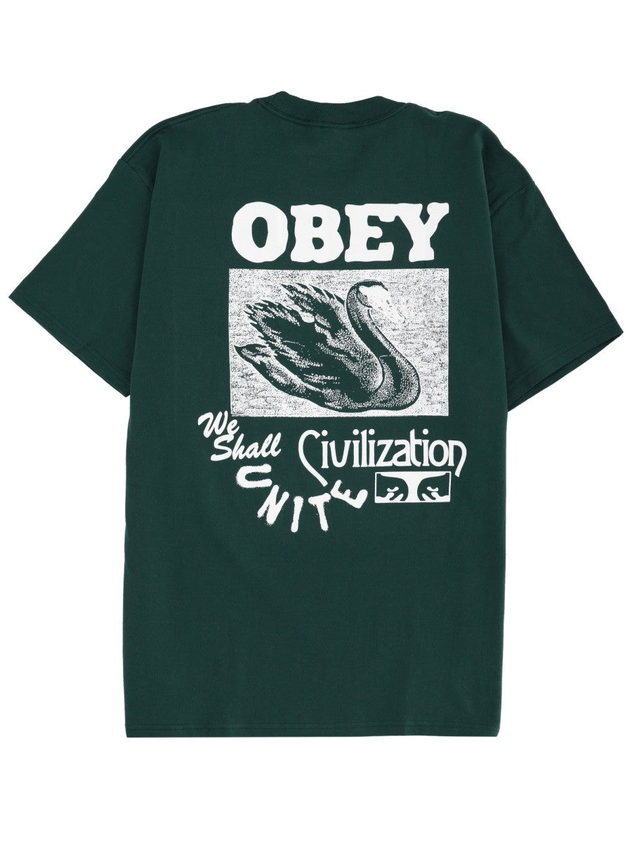 OBEY - Man - Green - T-shirt