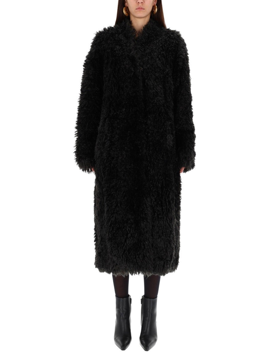 STAND - Woman - Black - Fur Coat