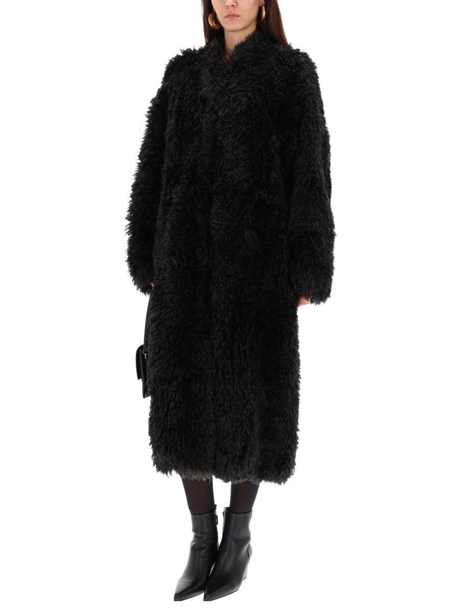 STAND - Woman - Black - Fur Coat