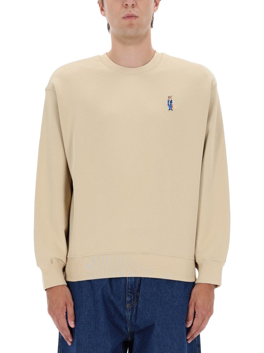 Maison Kitsune - Man - Beige - Sweatshirt