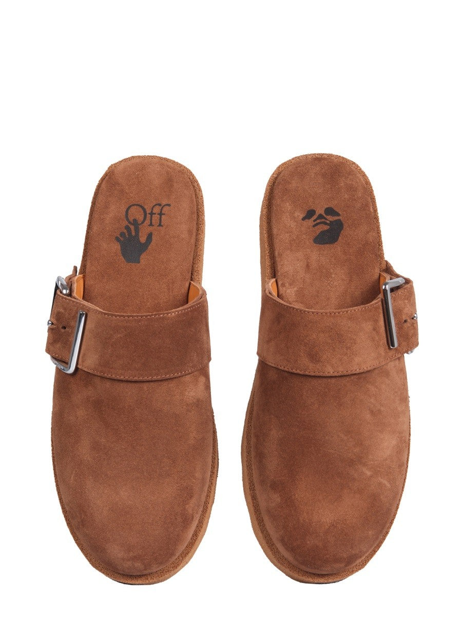 Off-white - Man - Brown - Flat