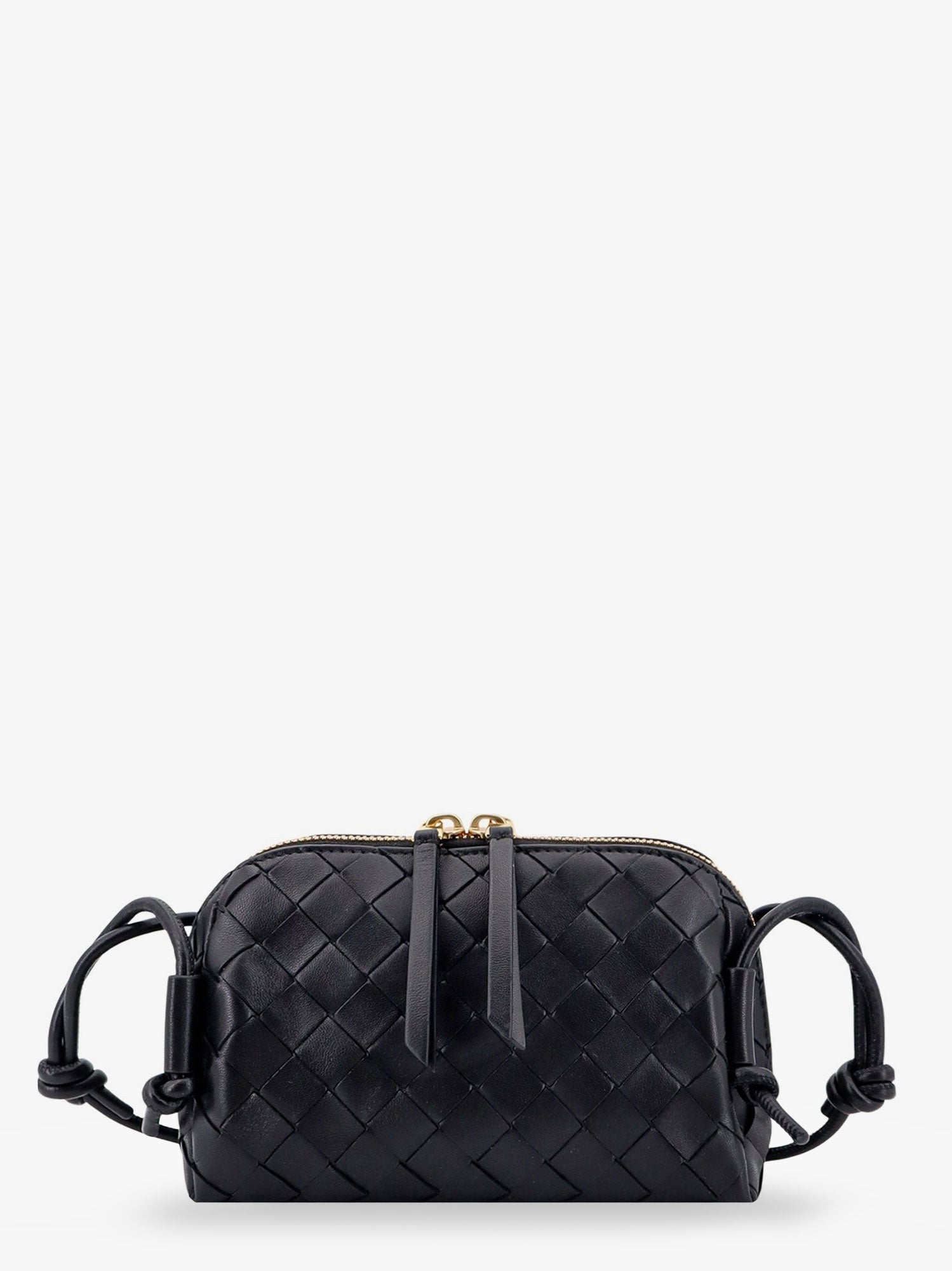 Bottega Veneta - Woman - Black-Gold - Crossbody Bag