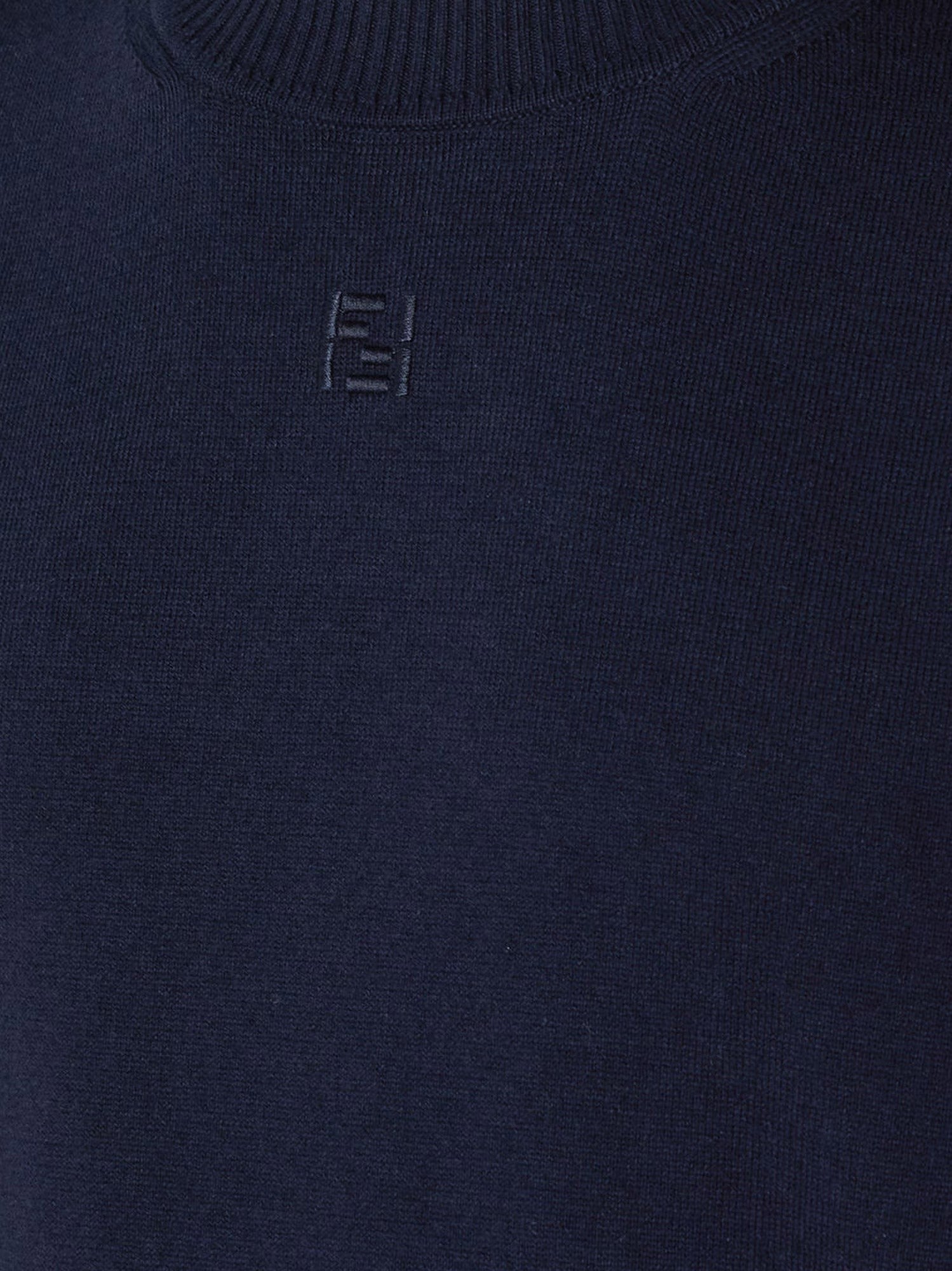 Fendi - Man - Blue - Knit Sweater
