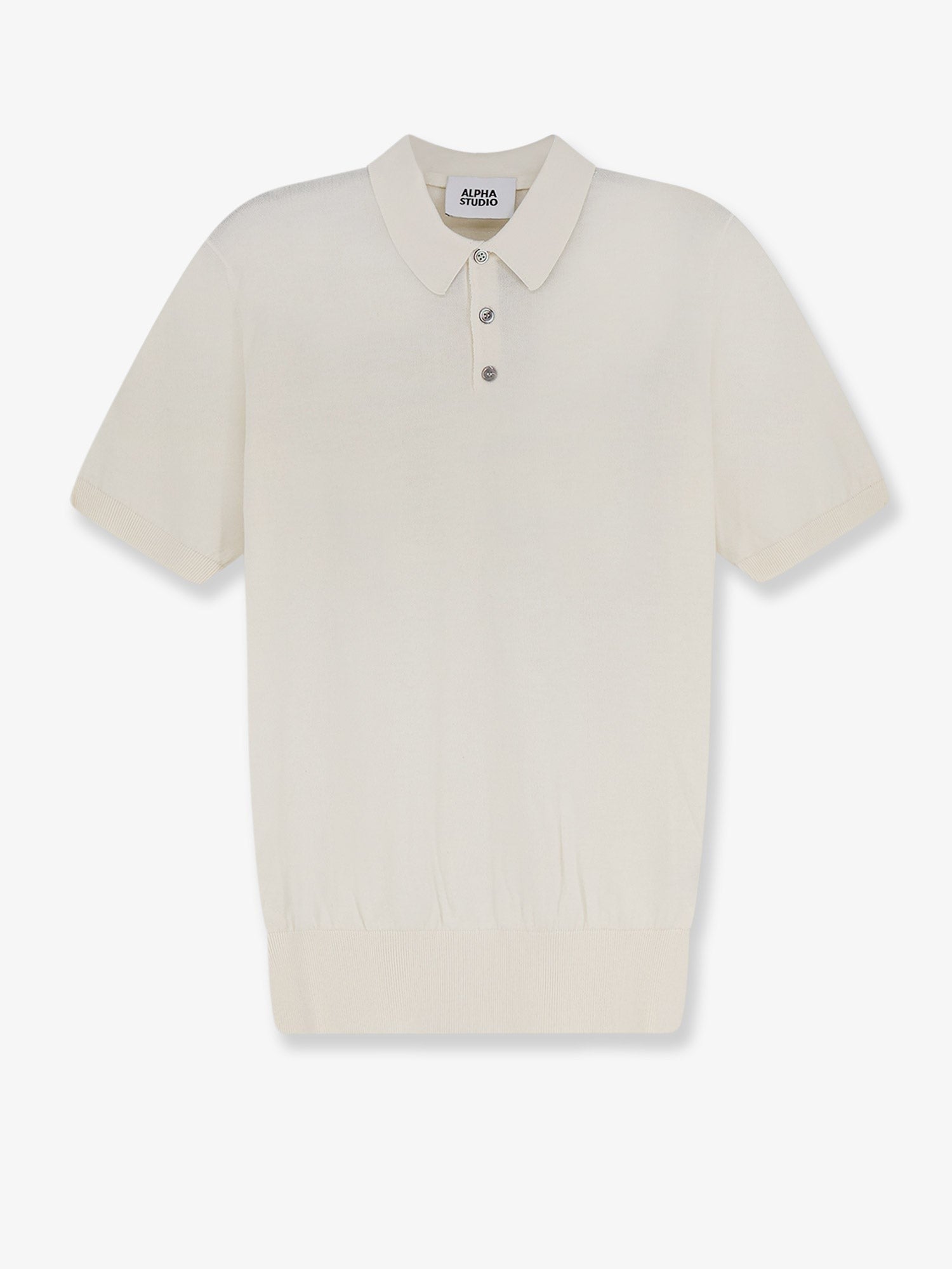 ALPHA-STUDIO - Man - White - Polo Shirt