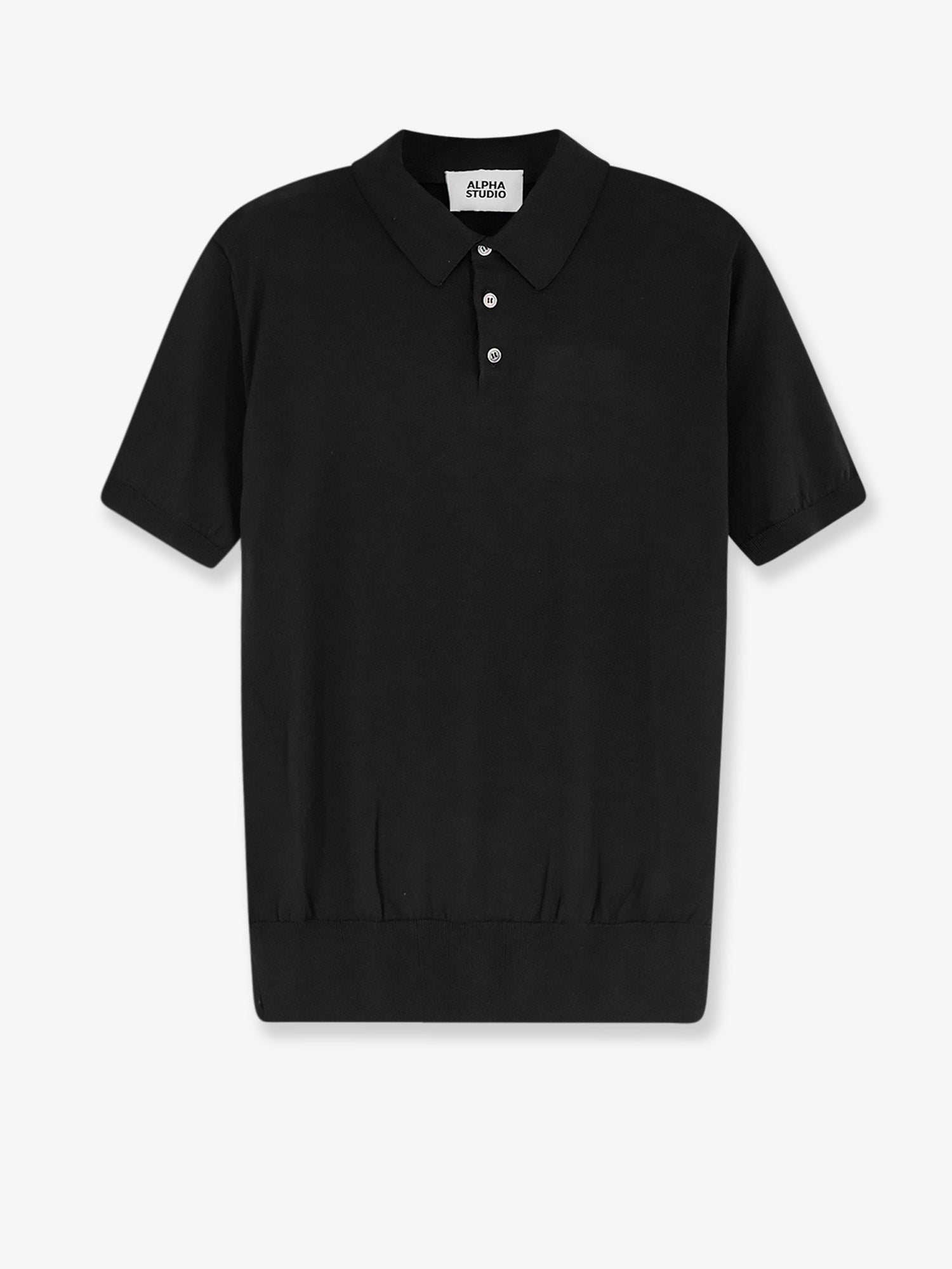 ALPHA-STUDIO - Man - Black - Polo Shirt