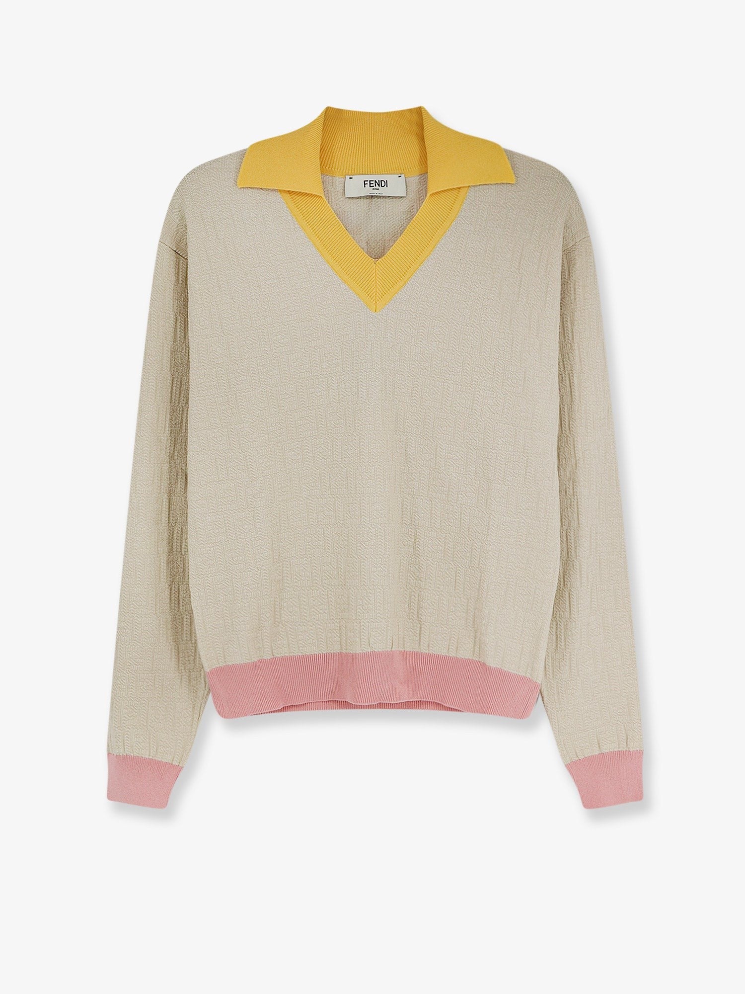 Fendi - Woman - Beige - Knit Sweater
