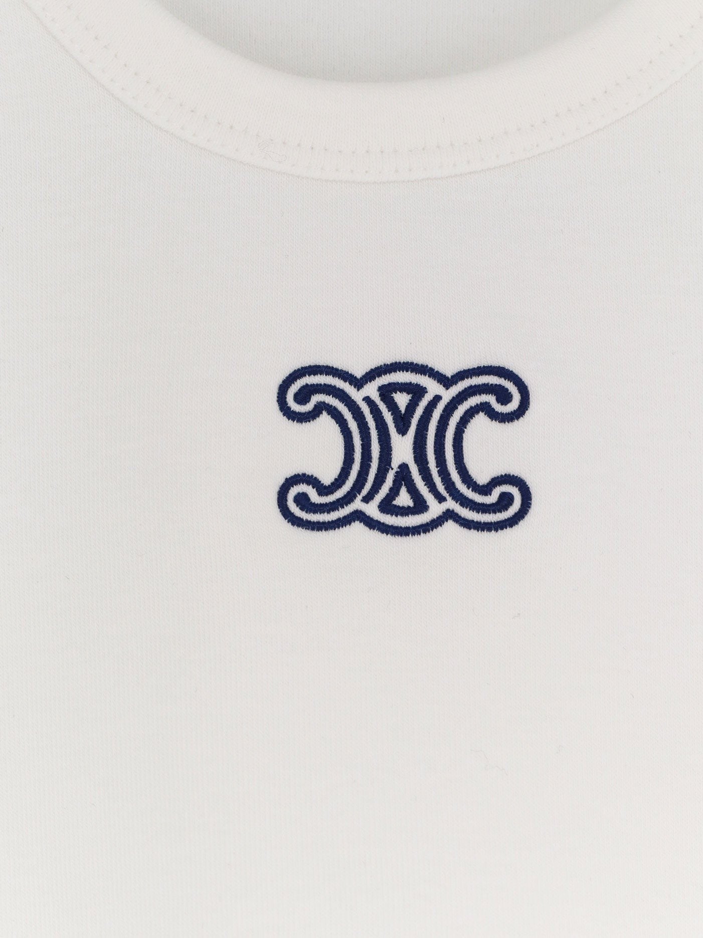 Celine - Woman - Off White / Navy - T-shirt