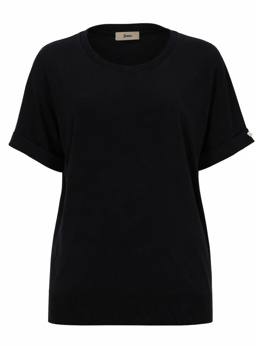 Herno - Woman - Black - T-shirt