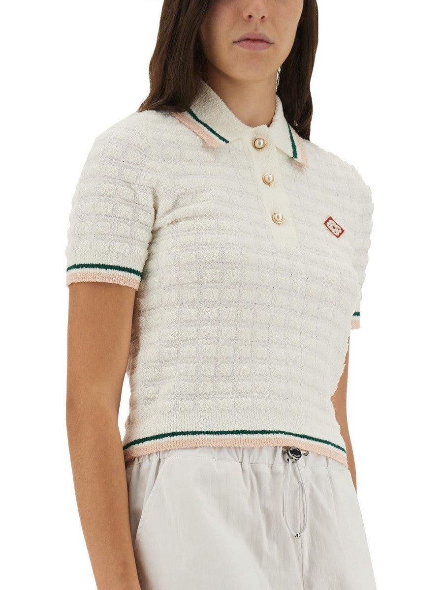 CASABLANCA - Woman - White - POLO SHIRT
