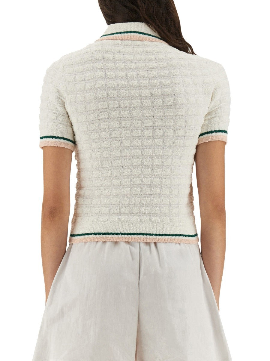 CASABLANCA - Woman - White - POLO SHIRT