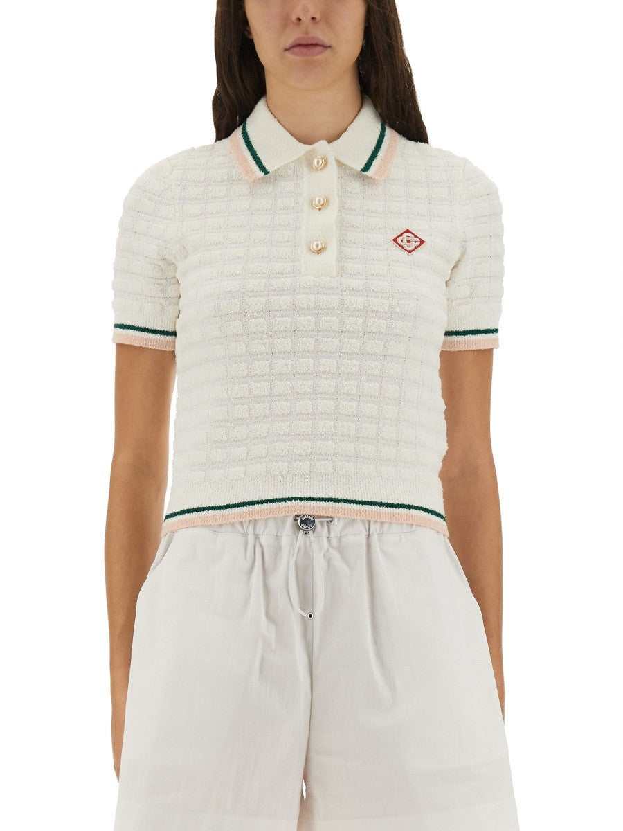CASABLANCA - Woman - White - POLO SHIRT