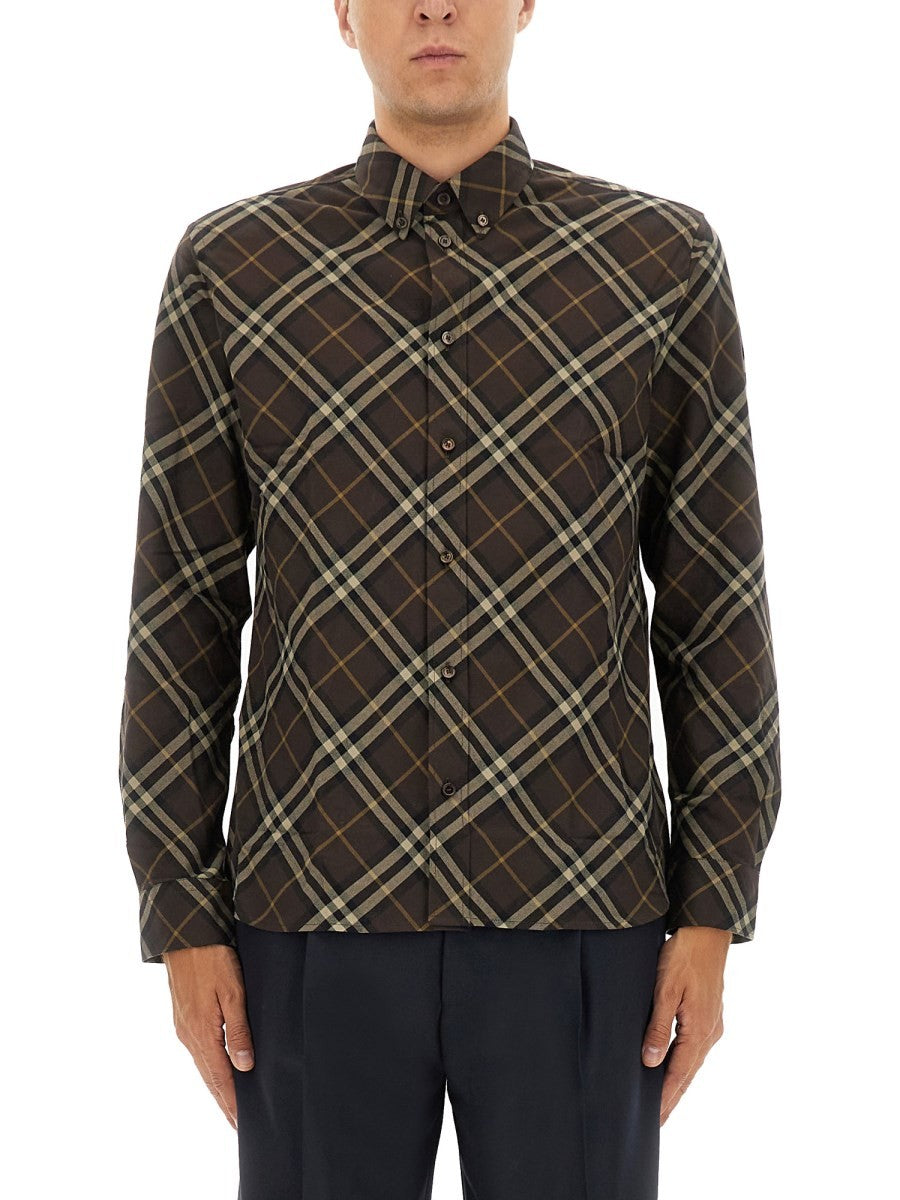 Burberry - Man - Brown - Shirt