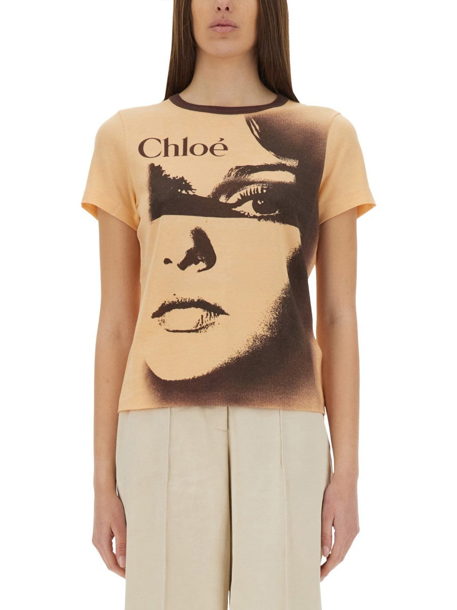CHLOÉ - Woman - Pink - T-shirt