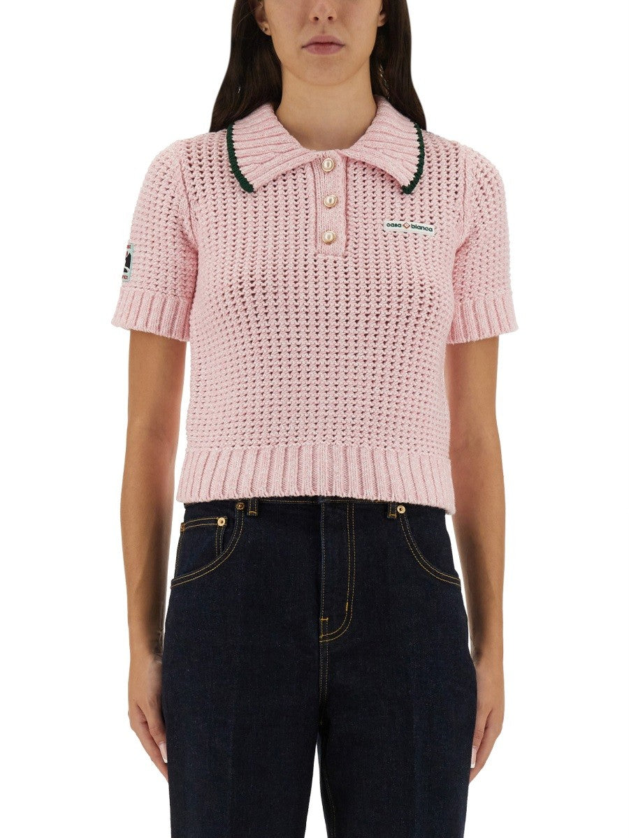 CASABLANCA - Woman - Pink - POLO SHIRTS
