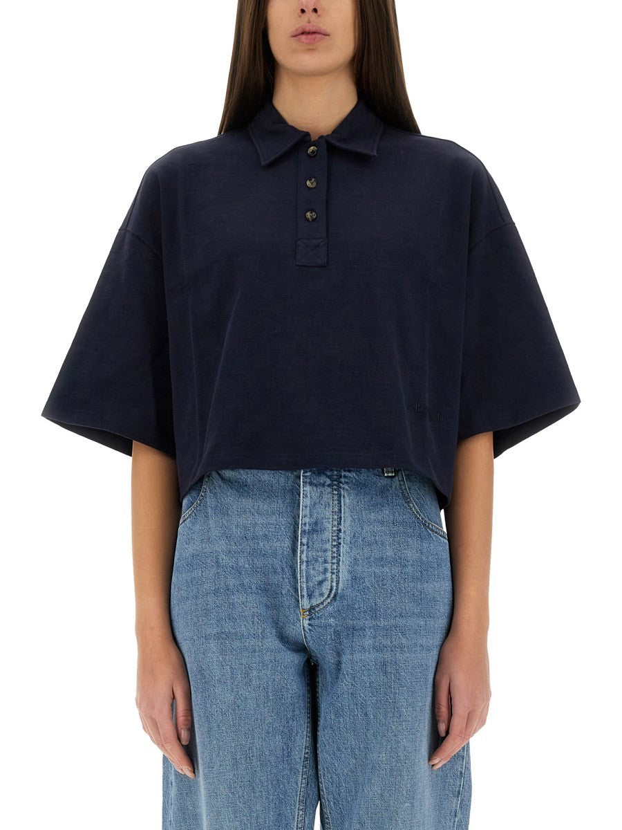 Bottega Veneta - Woman - Blue - POLO SHIRTS