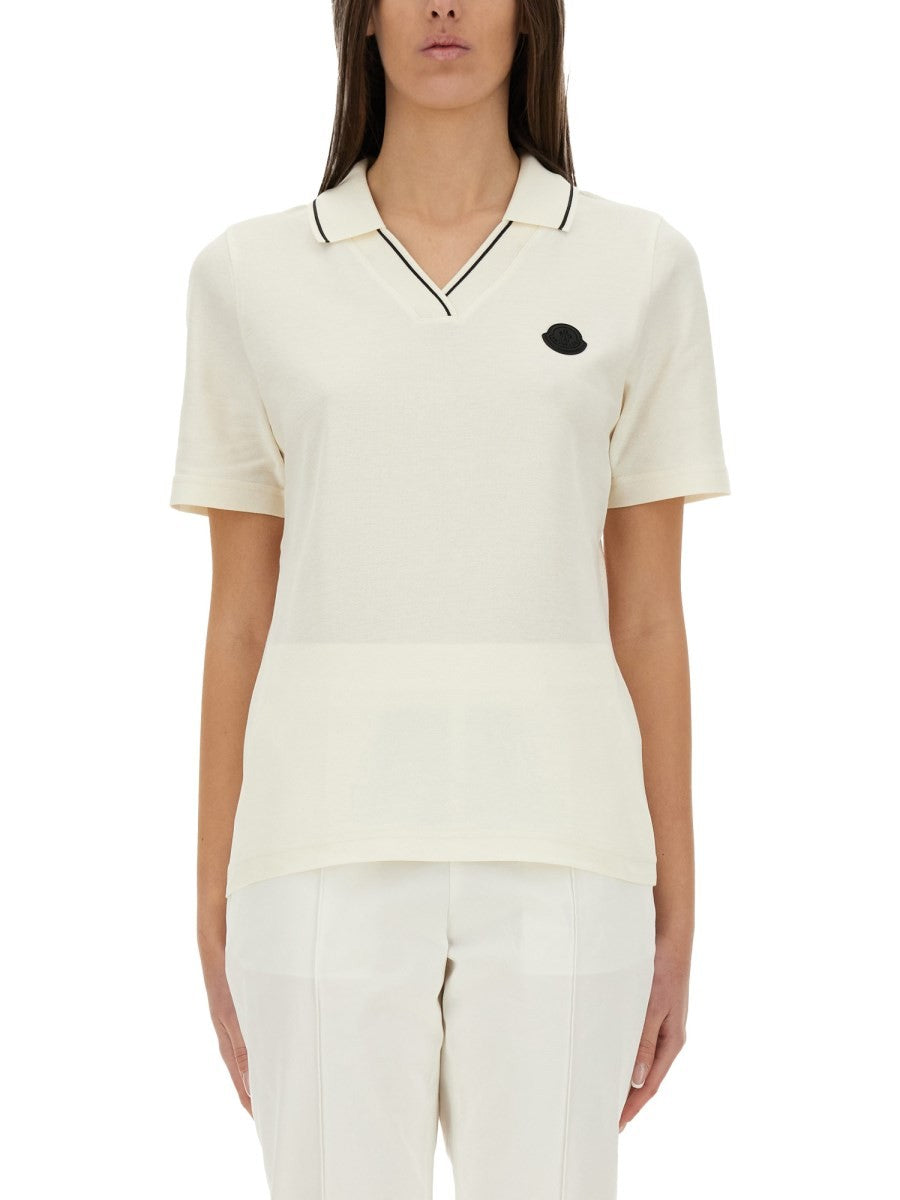 Moncler - Woman - White - POLO SHIRT