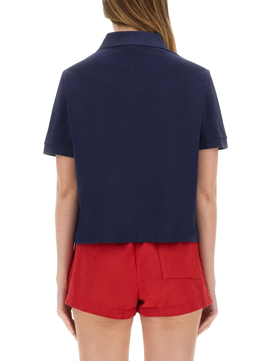 SPORTY&RICH - Woman - Blue - POLO SHIRT