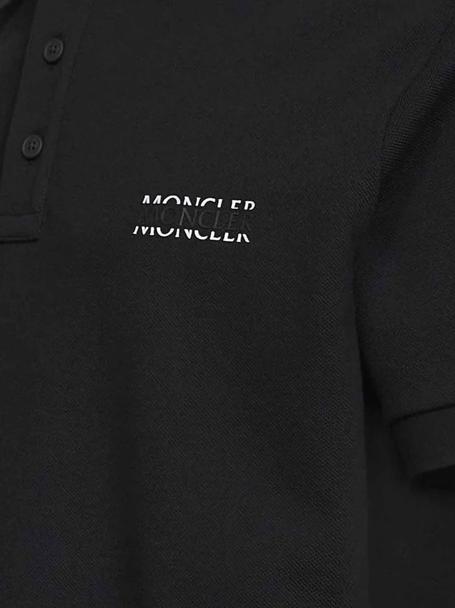Moncler - Man - Black - Polo Shirt