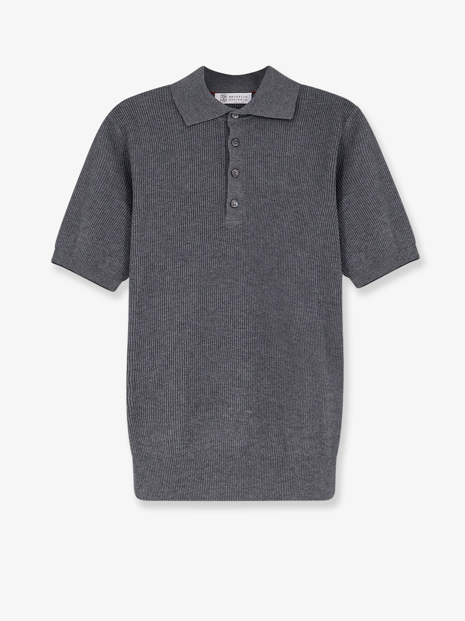 Brunello Cucinelli - Man - Grey - Polo Shirt