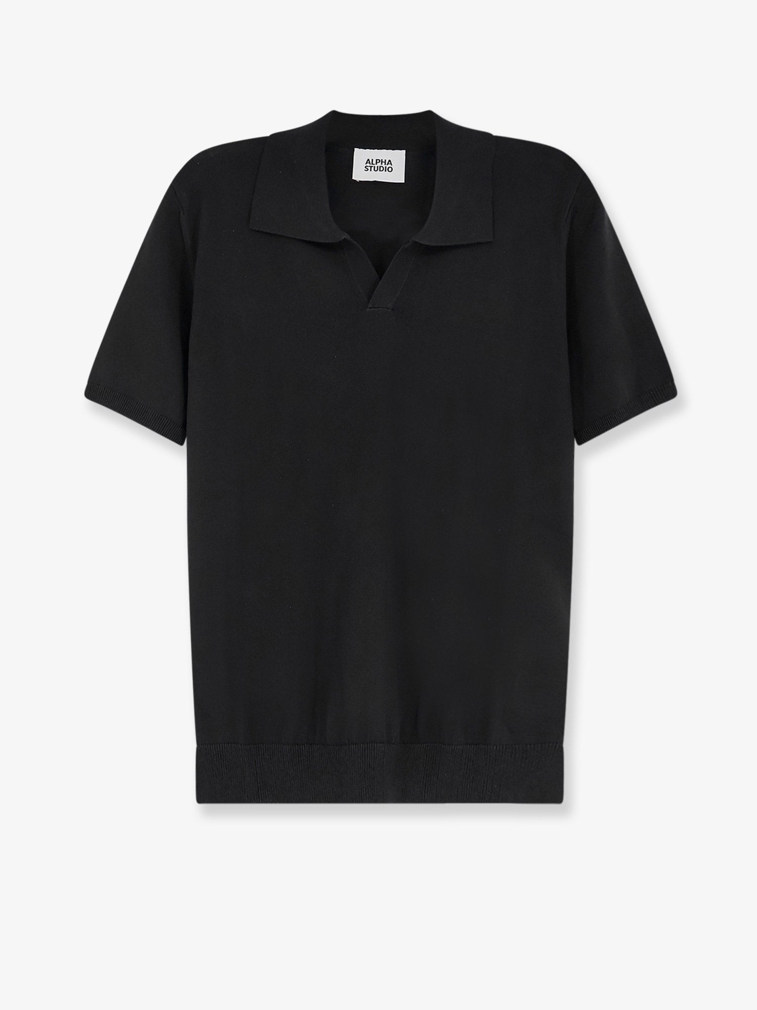 ALPHA-STUDIO - Man - Black - Polo Shirt