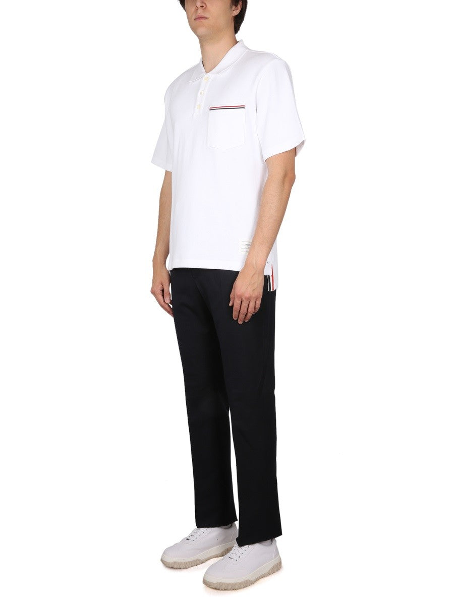THOM BROWNE - Man - White - Polo Shirt