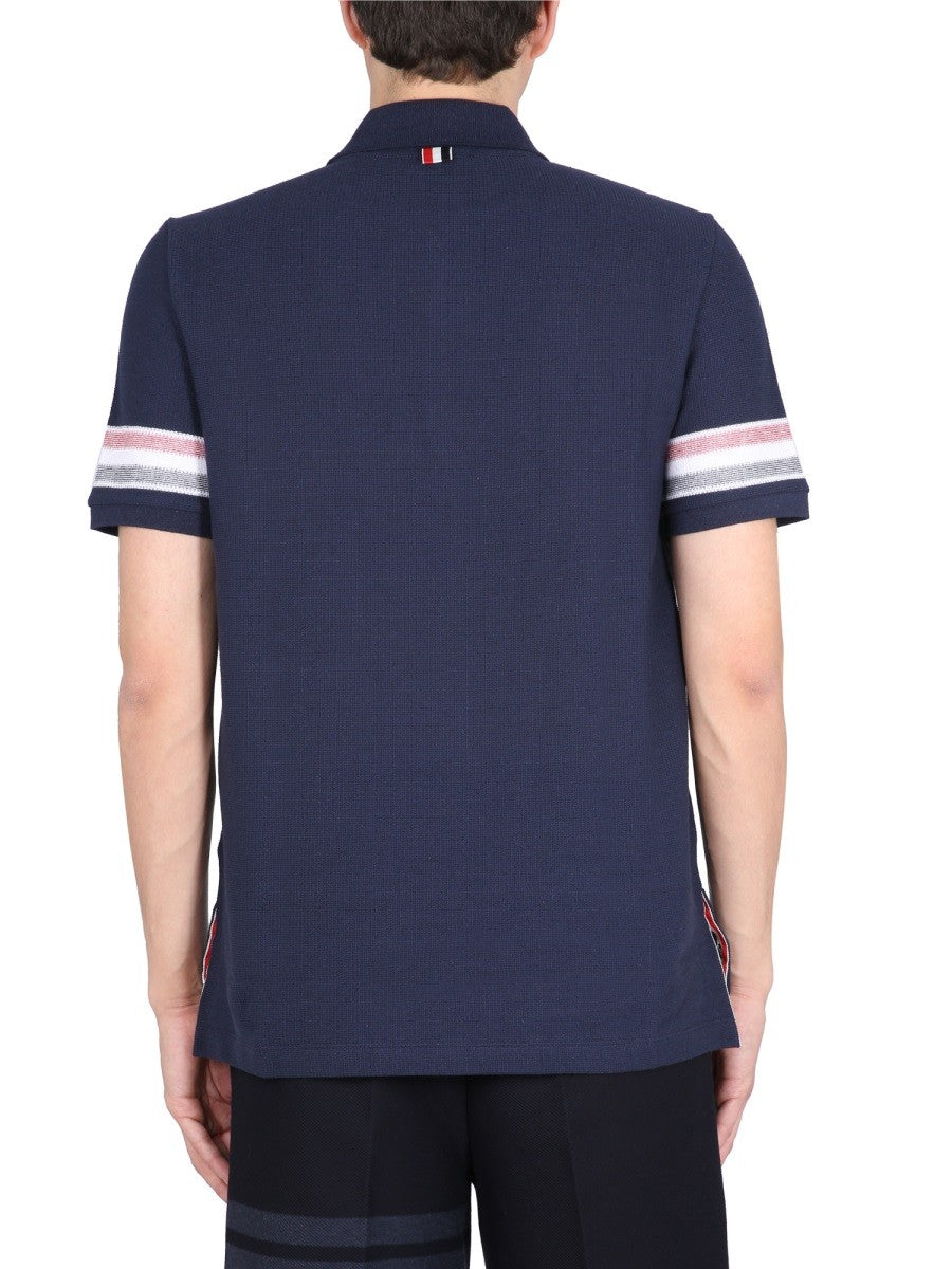 THOM BROWNE - Man - Blue - Polo Shirt
