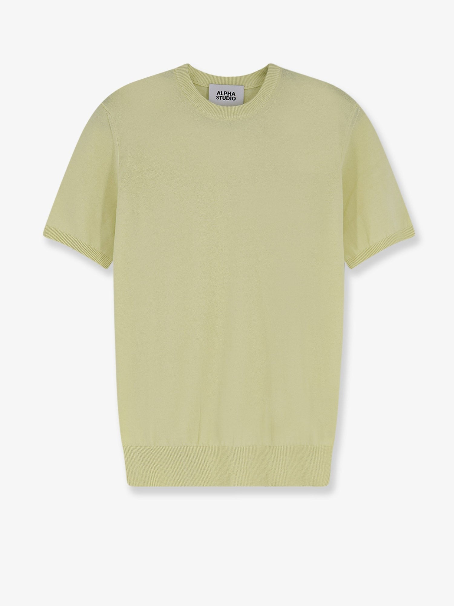 ALPHA-STUDIO - Man - Yellow - Knit Sweater