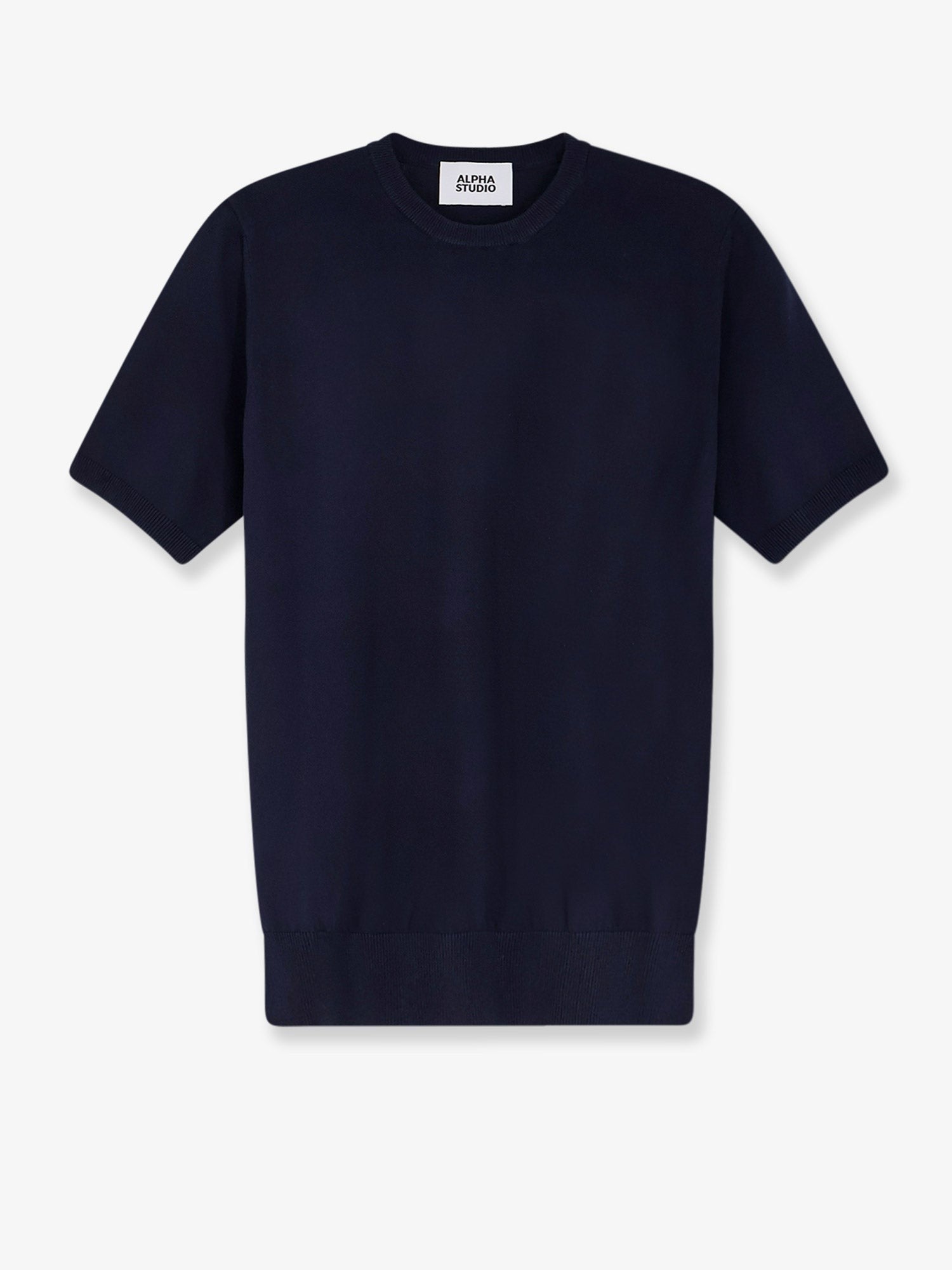 ALPHA-STUDIO - Man - Blue - Knit Sweater