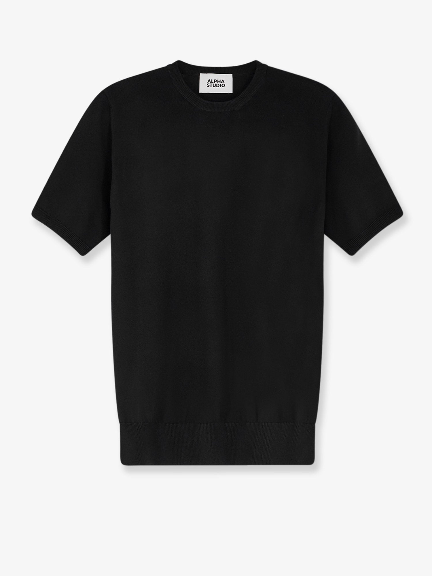 ALPHA-STUDIO - Man - Black - Knit Sweater