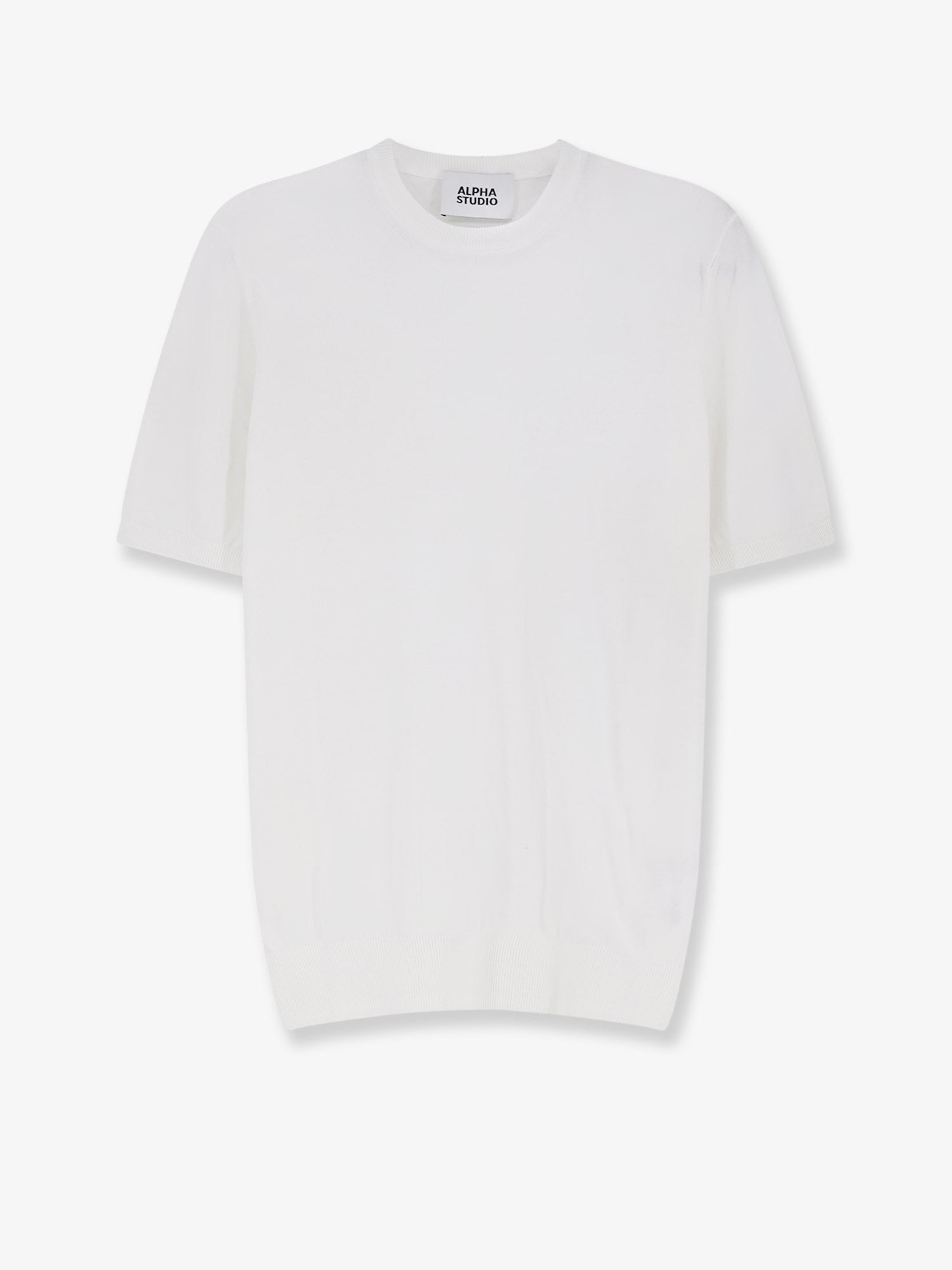 ALPHA-STUDIO - Man - White - Knit Sweater