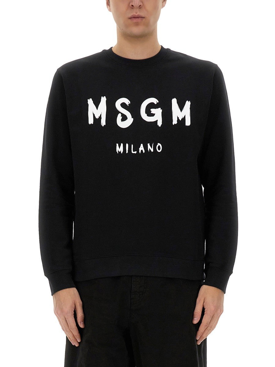 msgm - Man - Black - Sweatshirt