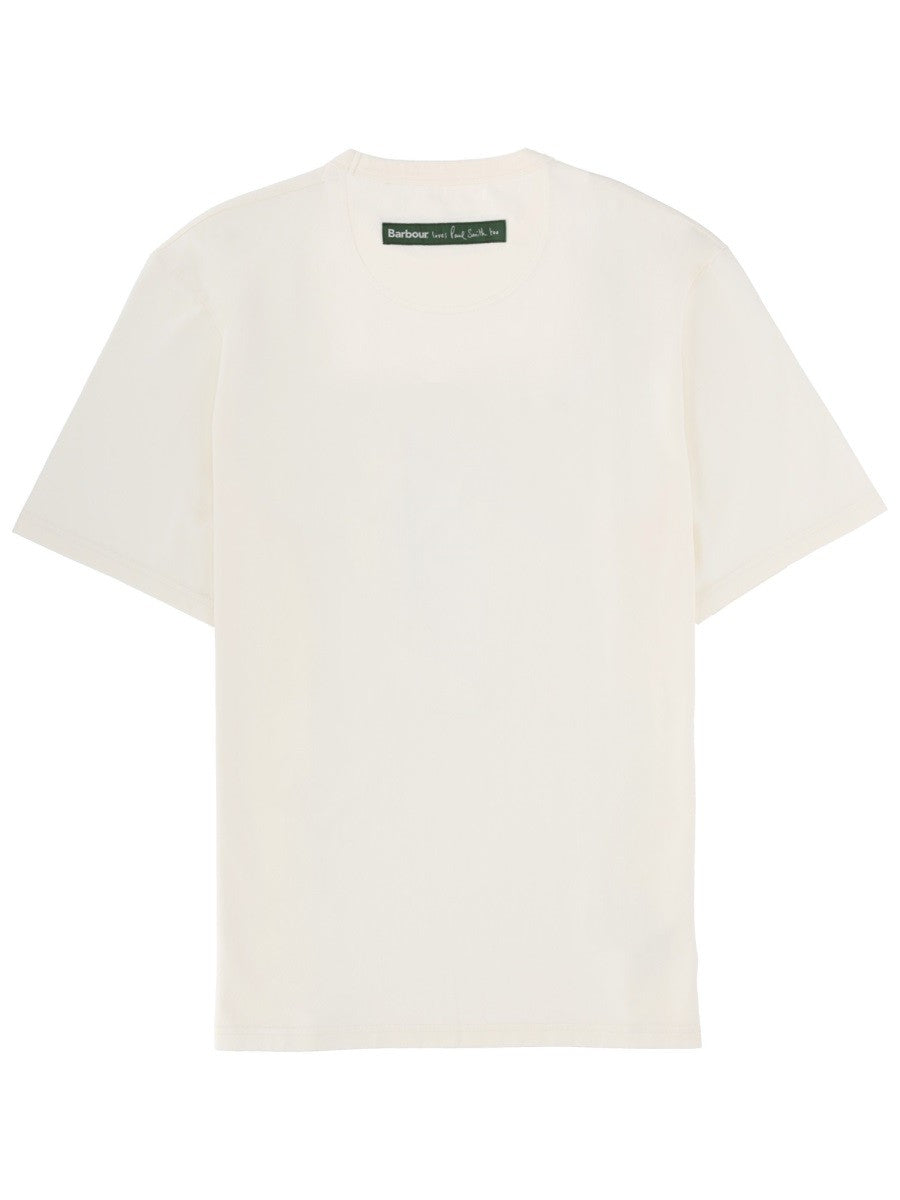 BARBOUR X PAUL SMITH - Man - White - T-shirt