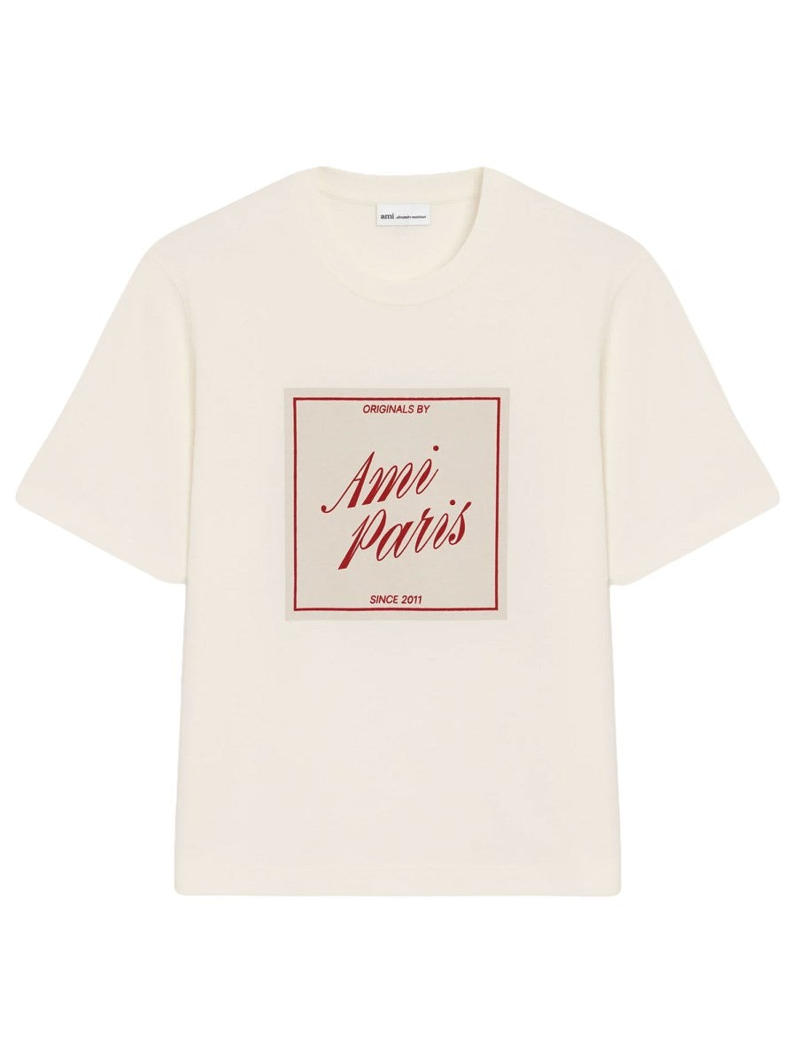 AMI PARIS - Woman - Beige - T-shirt