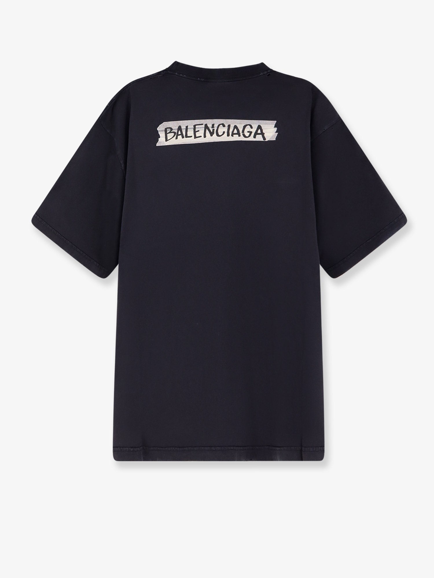Balenciaga - Man - Faded Washed Black - T-Shirts and Top