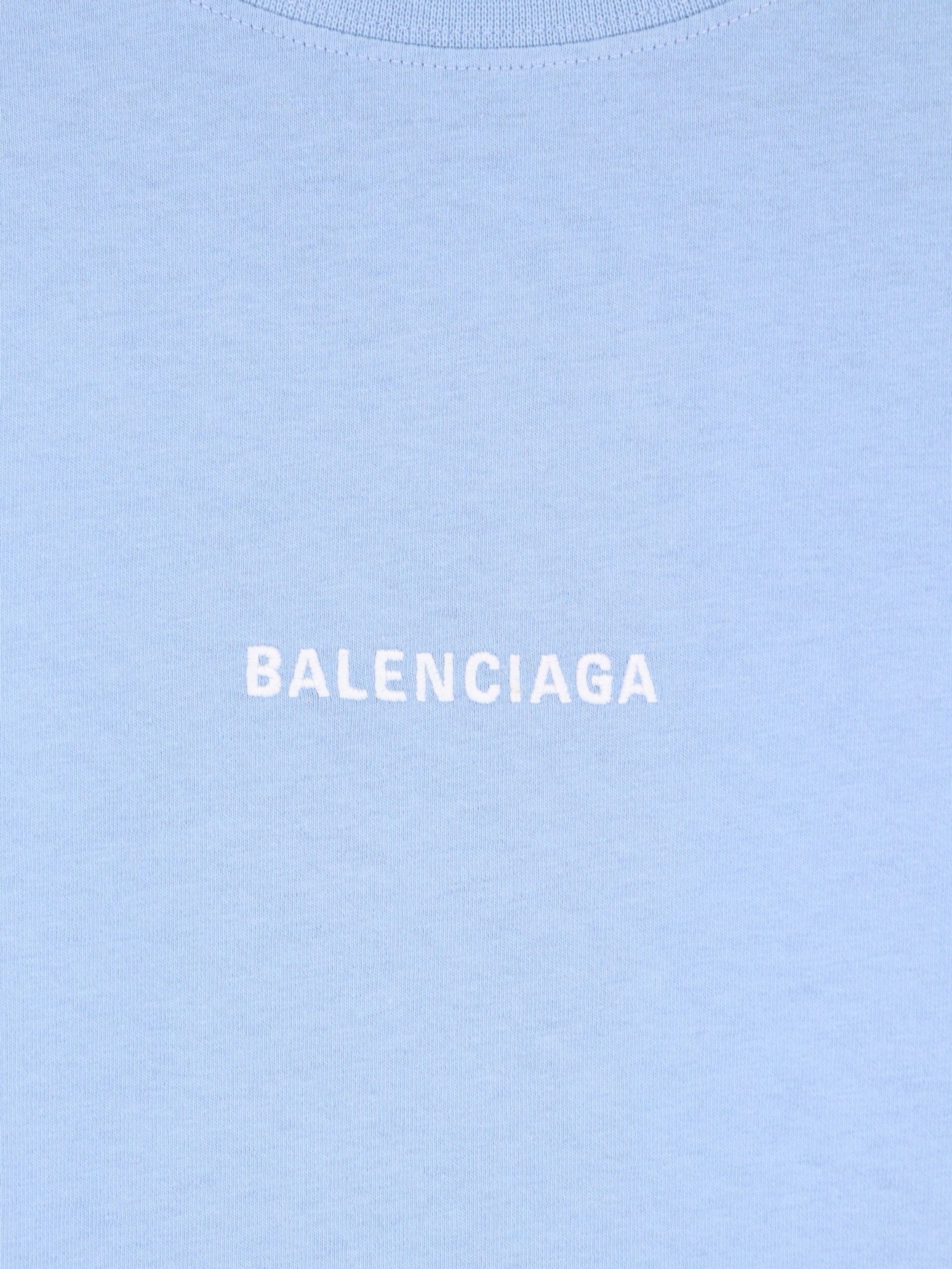 Balenciaga - Woman - Light Blue/White - T-Shirts and Top