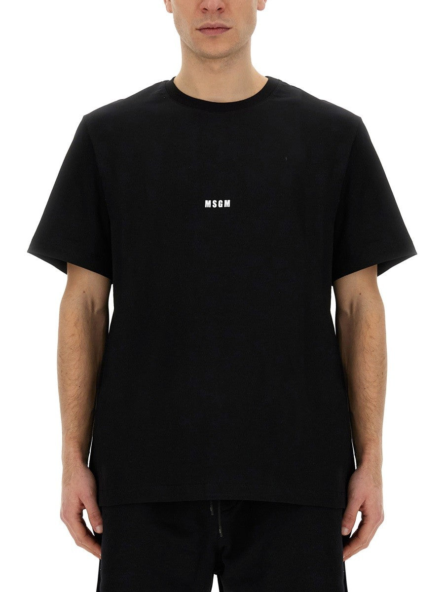 msgm - Man - Black - T-shirt