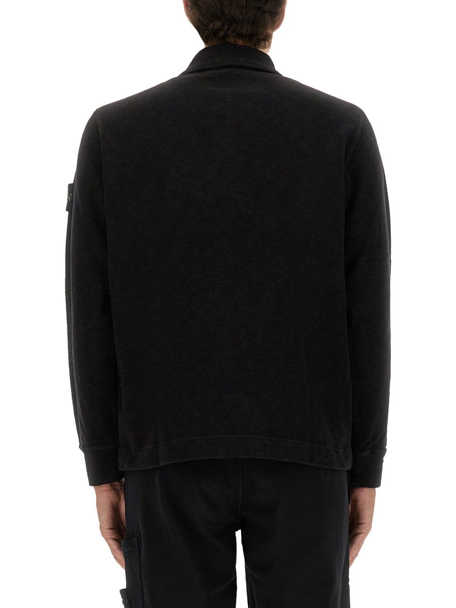 Stone Island - Man - Black - Polo Shirts