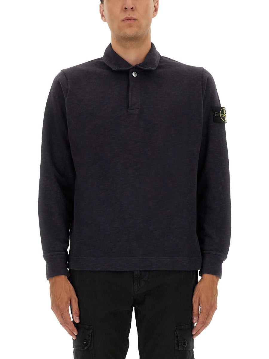 Stone Island - Man - Blue - Polo Shirts