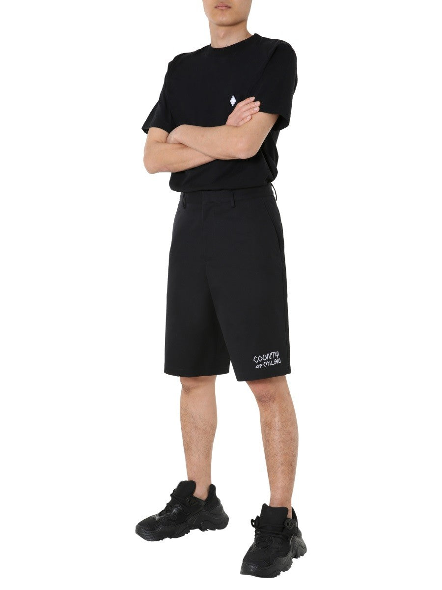 MARCELO BURLON COUNTY OF MILAN - Man - Black - Shorts