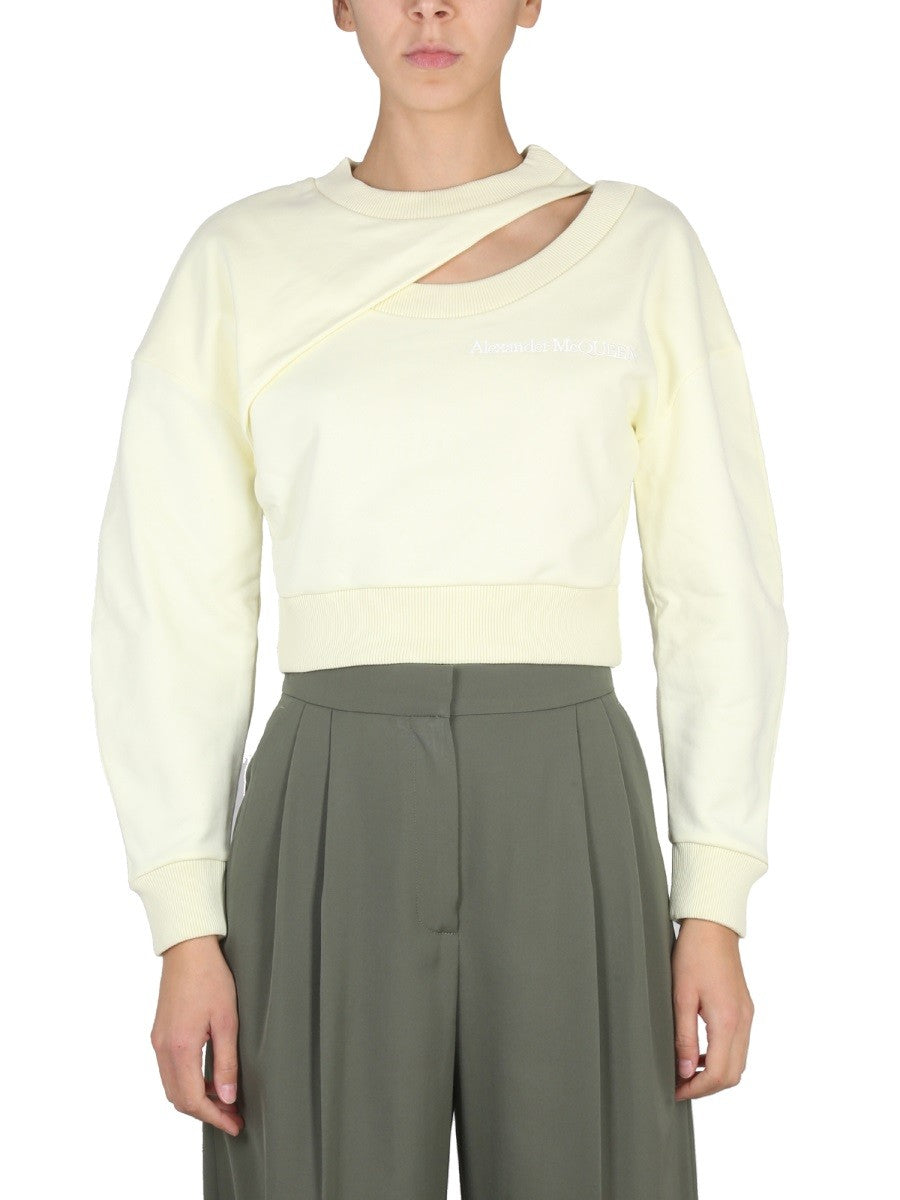 Alexander Mcqueen - Woman - Beige - Sweatshirt