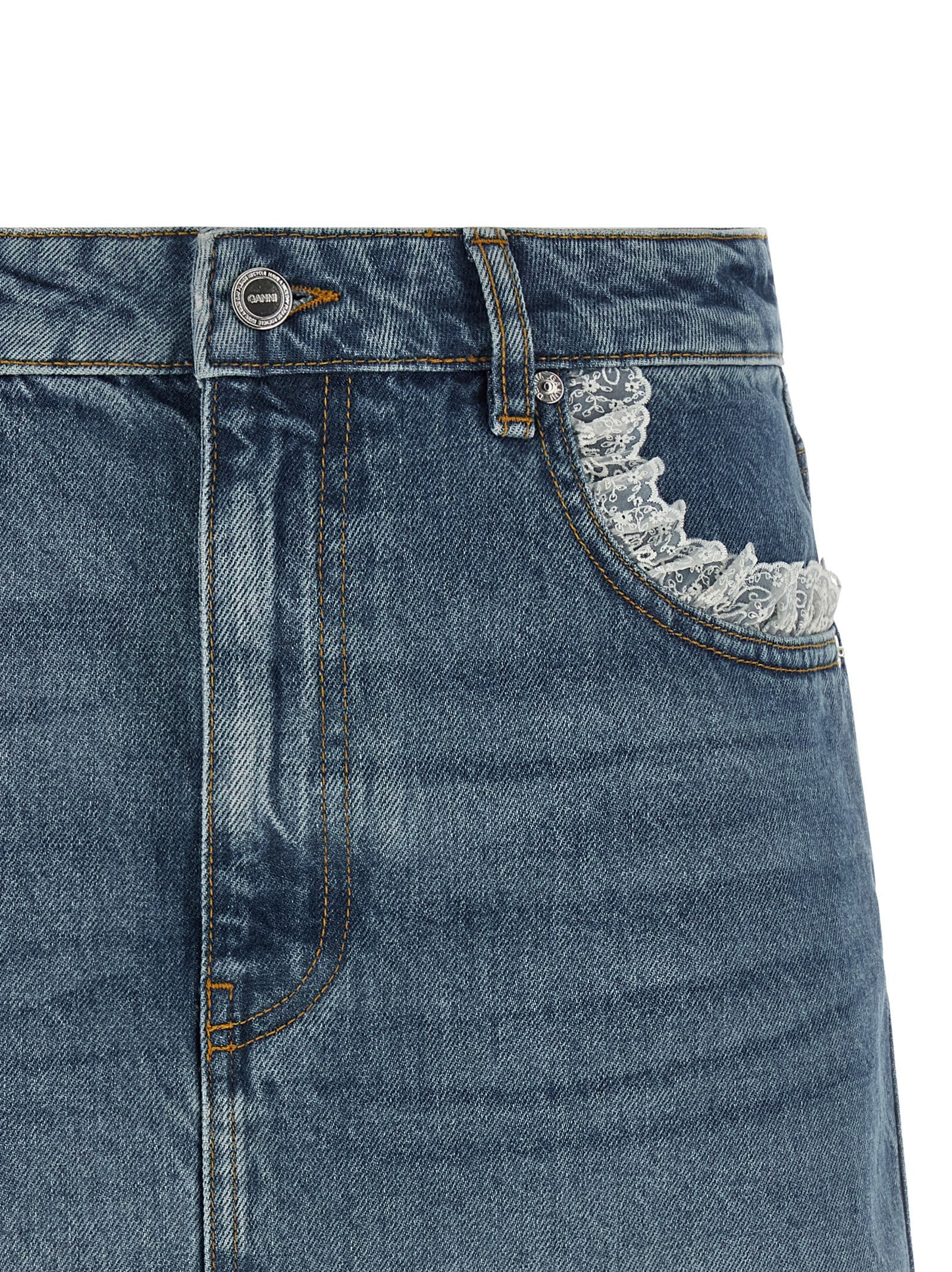 GANNI - nan - Blue - Skirt