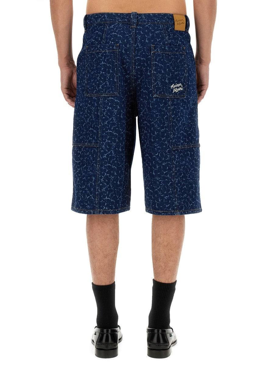 Maison Kitsune - Man - Blue - Shorts