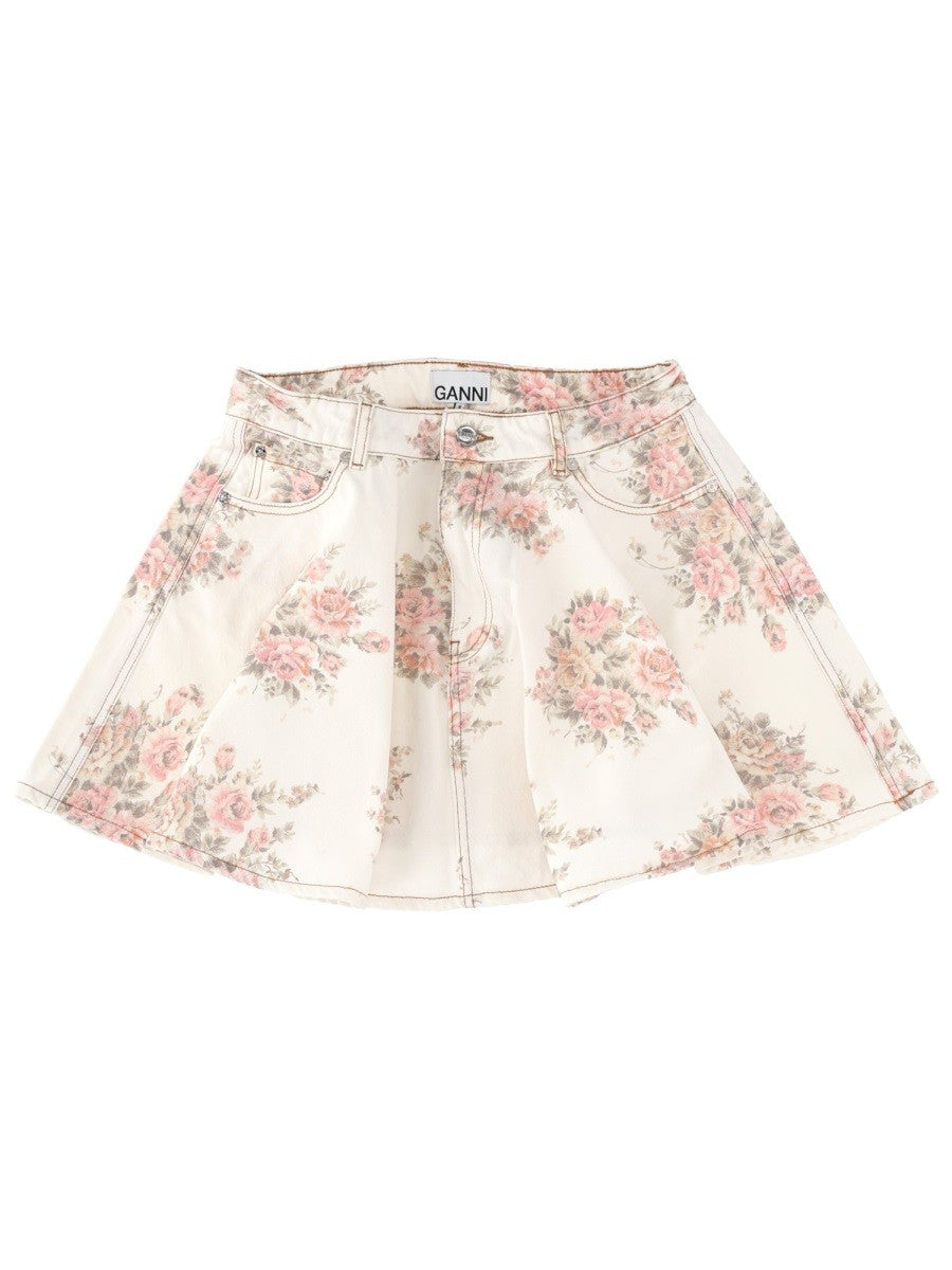 GANNI - Woman - Beige - Skirt